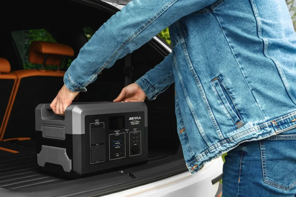 Portable Power Station 2E Syla, 1500 W, 1280 Wh, WiFi/BT, Parallel System, Fast Charging