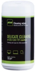Wet wipes 2E for office equipment, 12х12cm, 100pcs