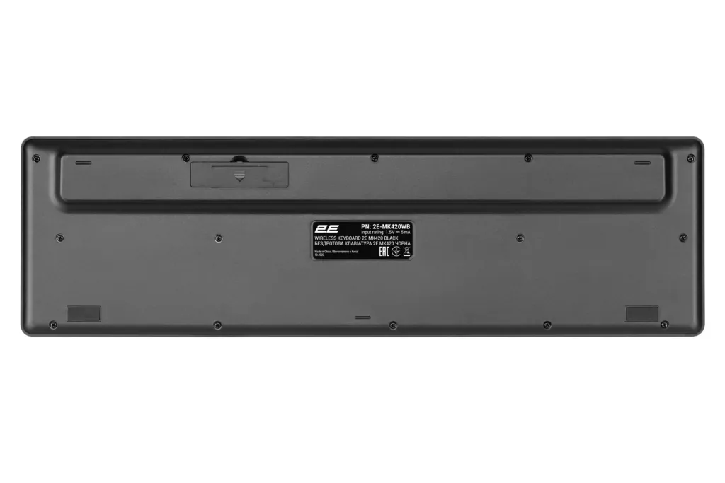 2E Комплект клавіатура та миша MK420 WL, EN/UK/RU, чорний