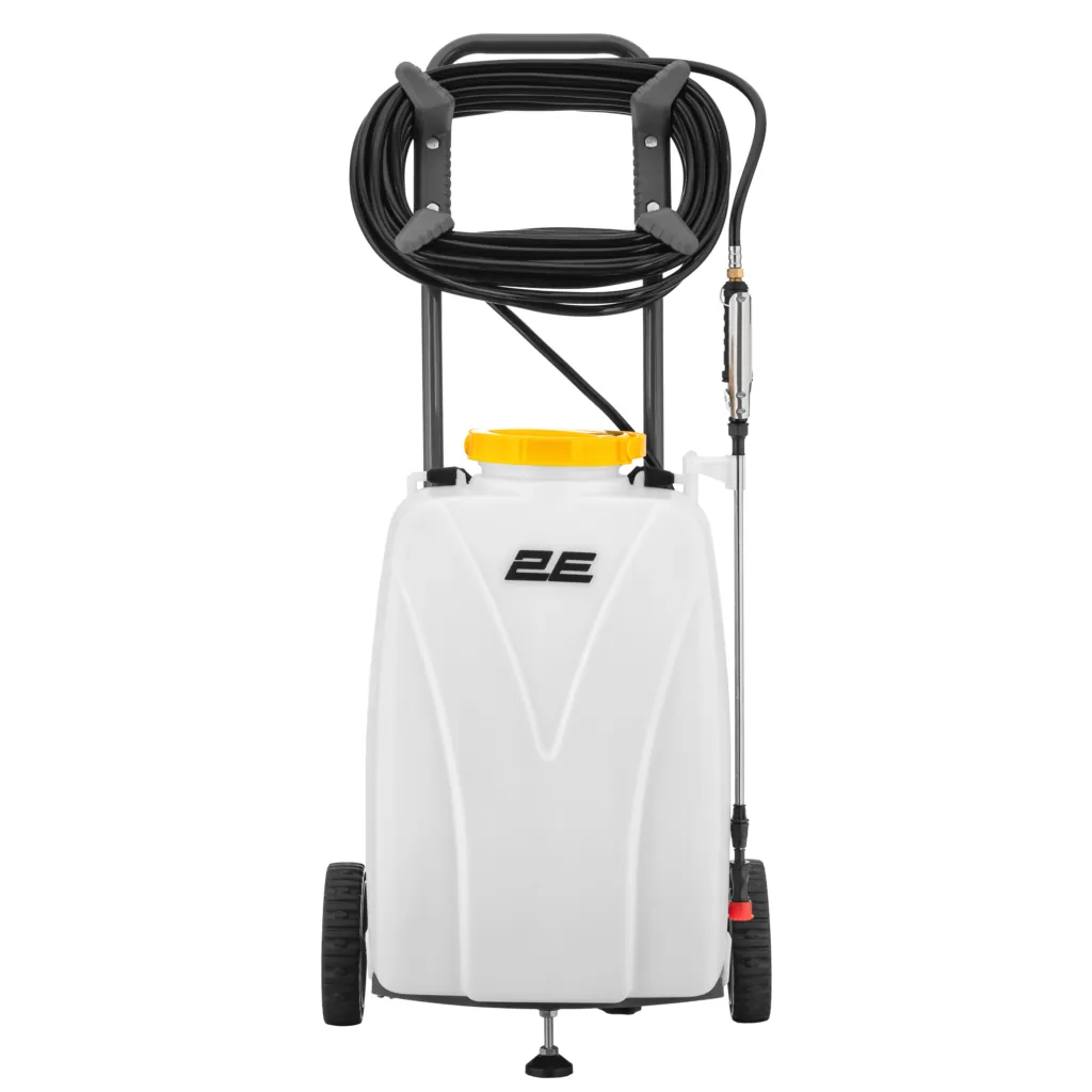 2E Battery sprayer AquaSpray 40LR 40l 12V 1x12Ah 7bar 6l/min wheel voltmeter hose 15m 14.5kg