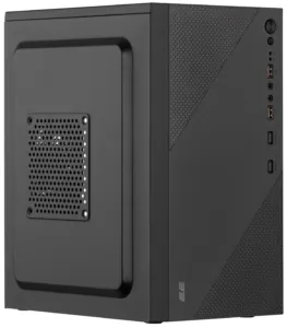 Корпус 2E TeamX TMX04 з БЖ 2E ATX400W, 2xUSB2.0, 1×80мм, VGA 220мм, mATX, чорний