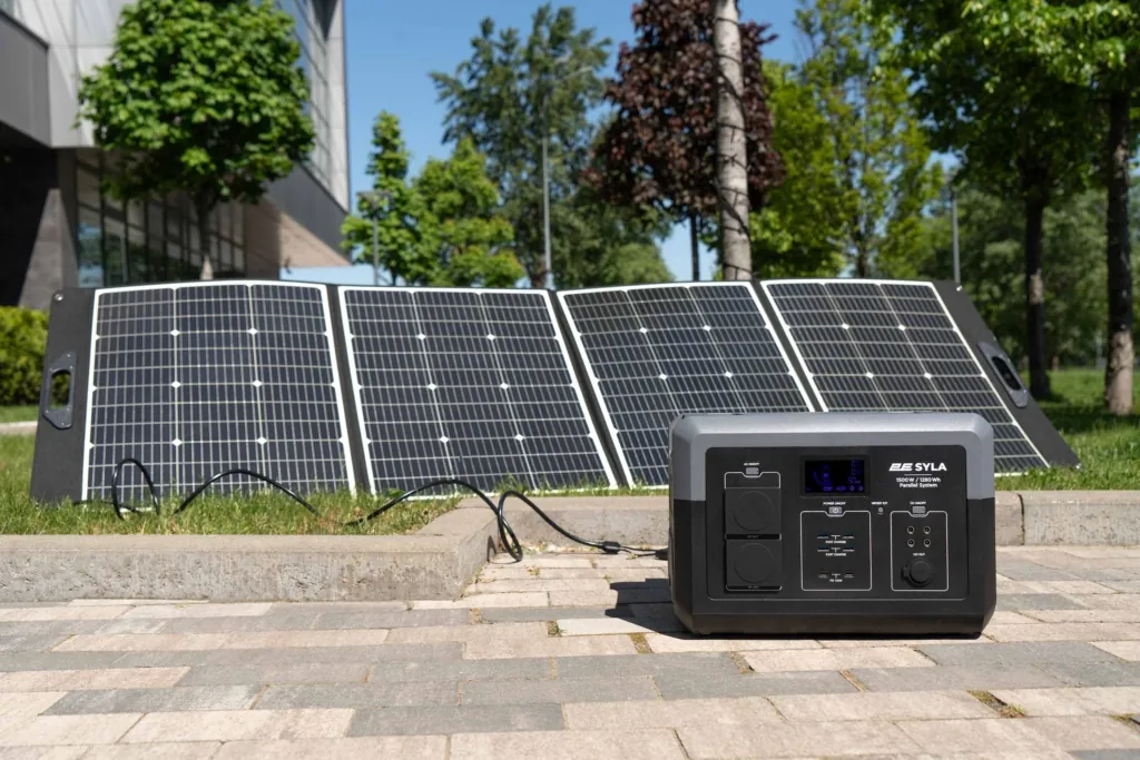 Portable Power Station 2E Syla, 1500 W, 1280 Wh, WiFi/BT, Parallel System, Fast Charging