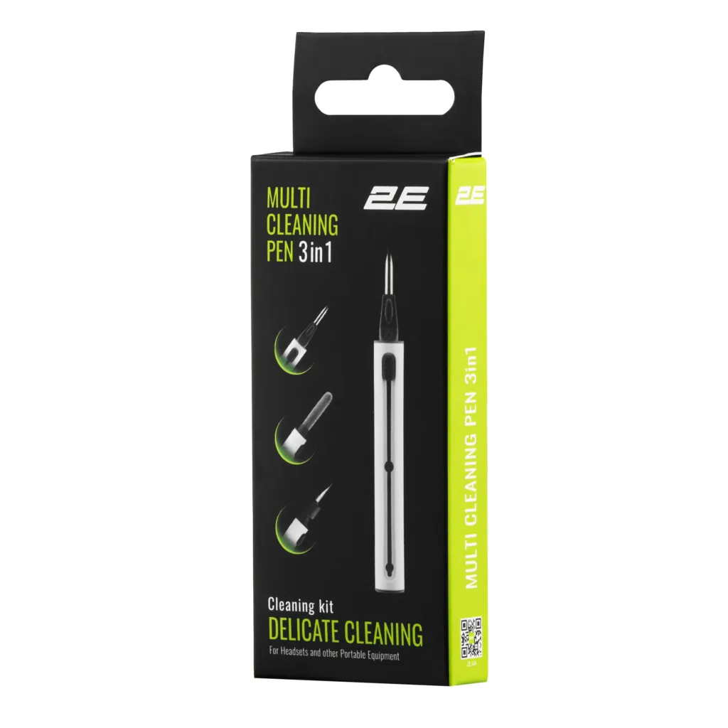 2E Cleaning Kit 2E for earbuds 3in1, white/grey