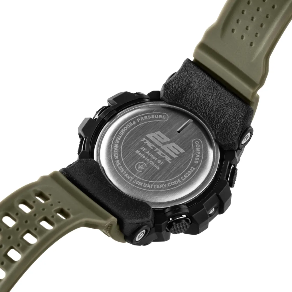 2E Tactical Тактические часы Armor GT Army Green с компасом и шагомером