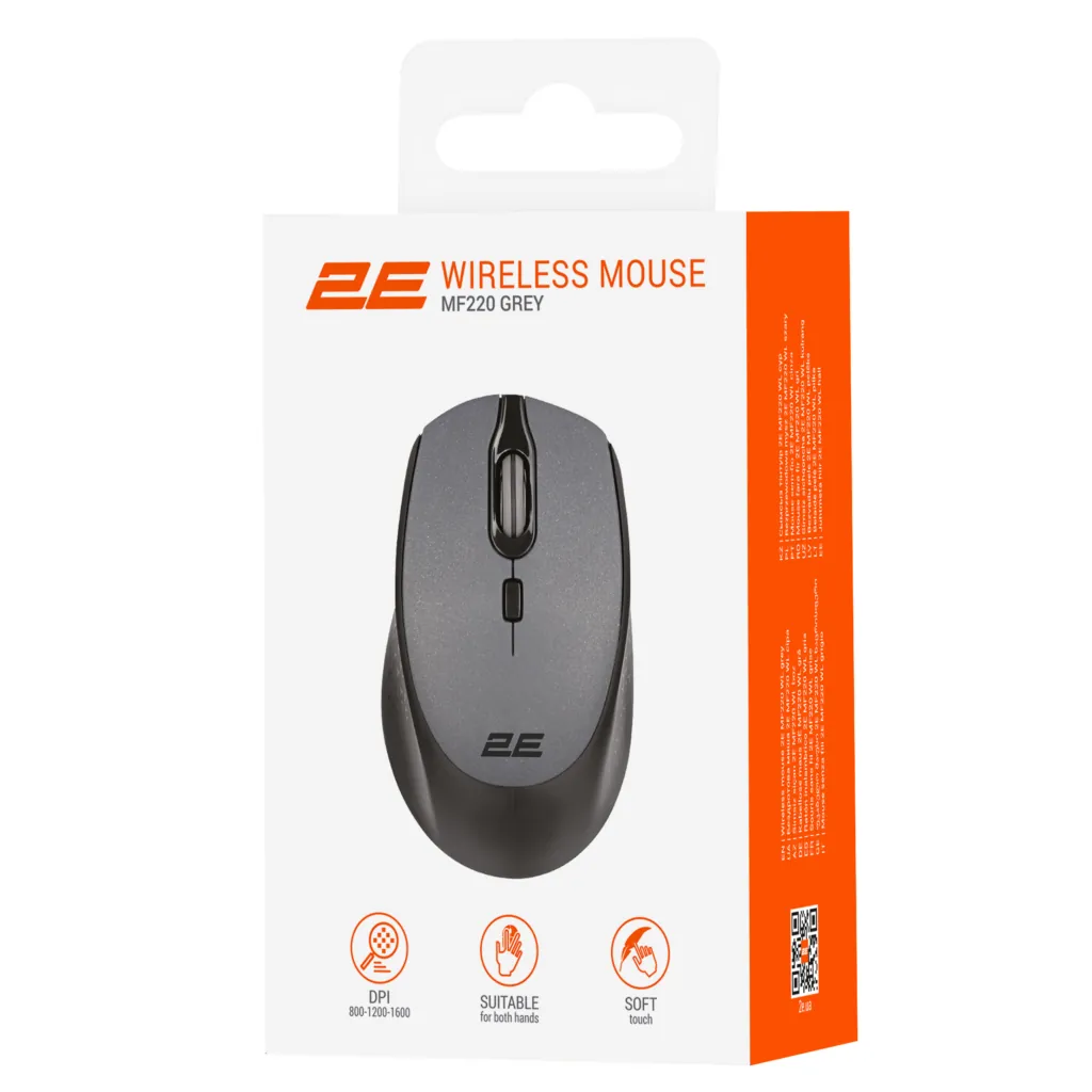 Мышь 2E MF220 WL Grey
