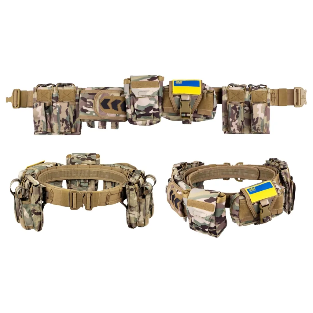 2E Tactical Тактический ремень с 5-ю подсумками, камуфляж
