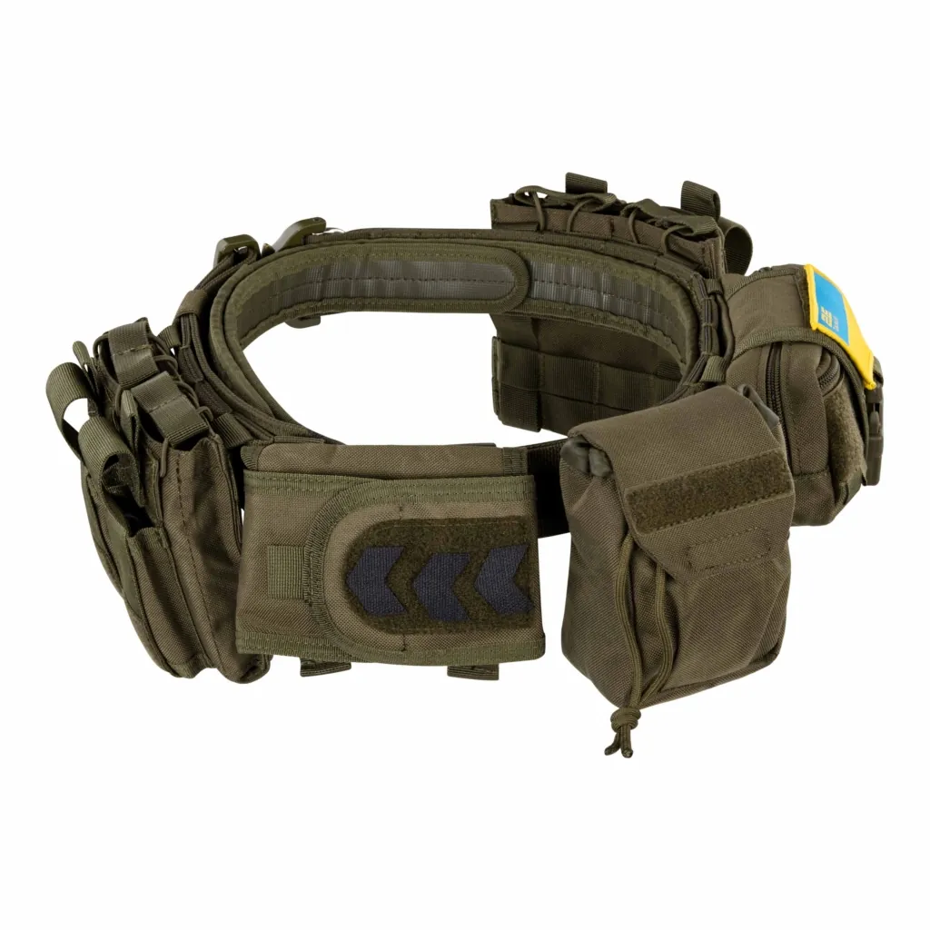 2E Tactical Тактический ремень с 5-ю подсумками, зелёный