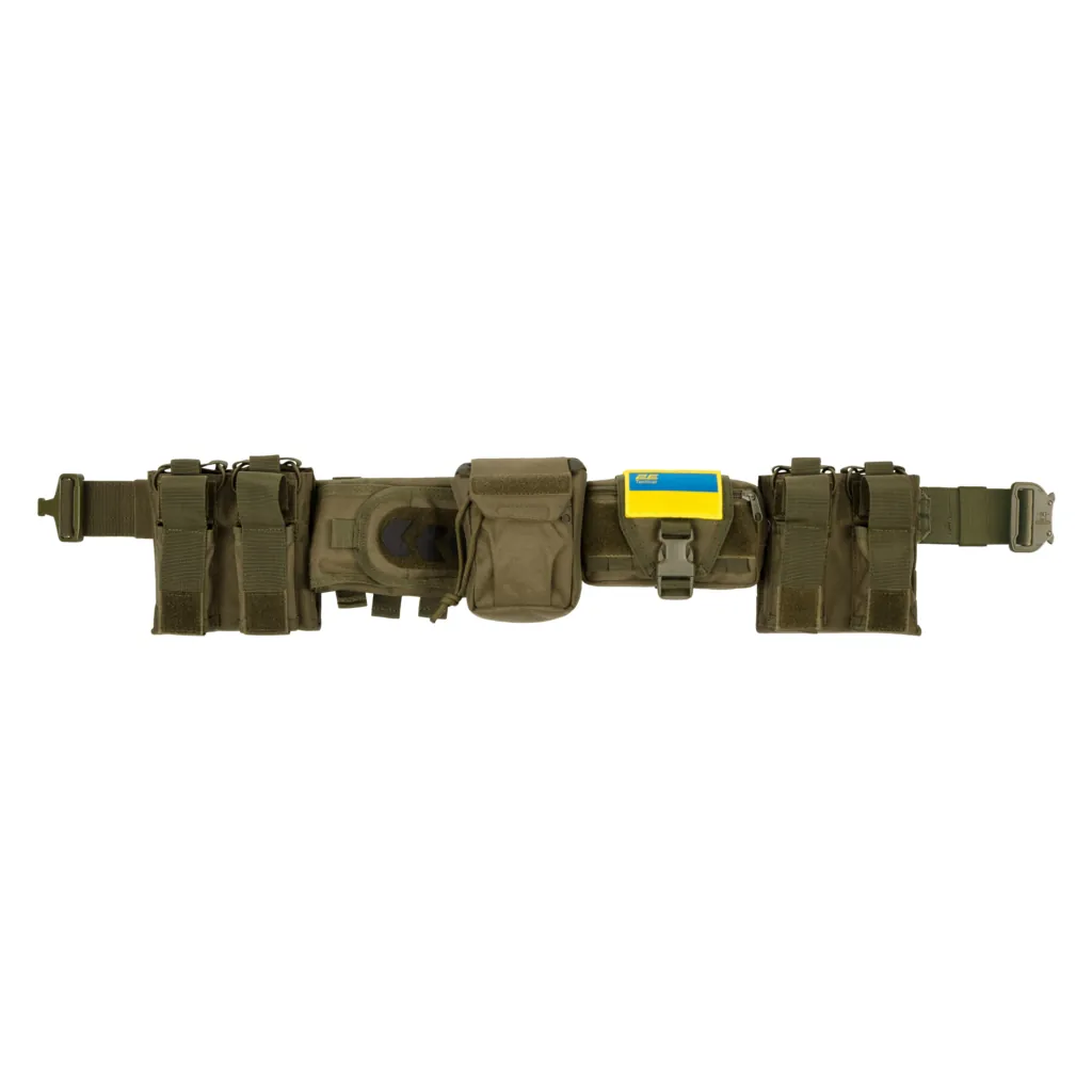 2E Tactical Тактический ремень с 5-ю подсумками, зелёный