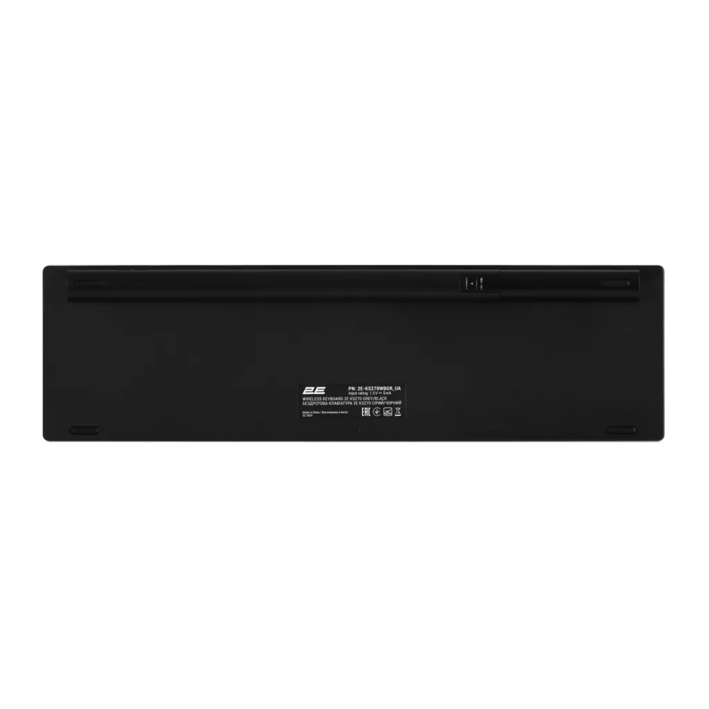 Клавиатура ножничная 2E KS270 109key, WL/BT, EN/UK, серо-чёрный