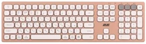 Клавиатура ножничная 2E KS270 109key, WL/BT, EN/UK, розово-белый
