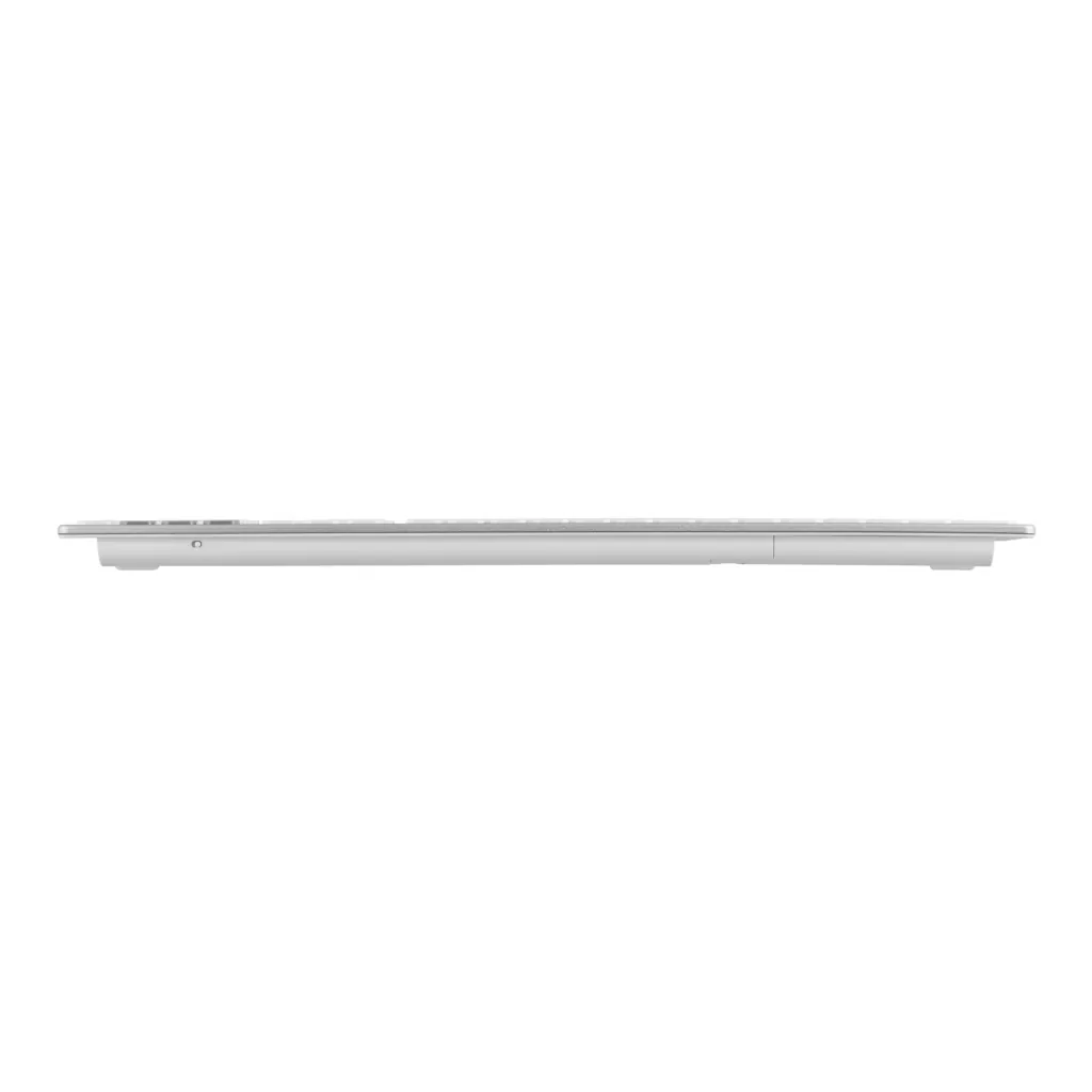 Клавіатура ножнична 2E KS270 109key, WL/BT, EN/UK, сріблясто-білий