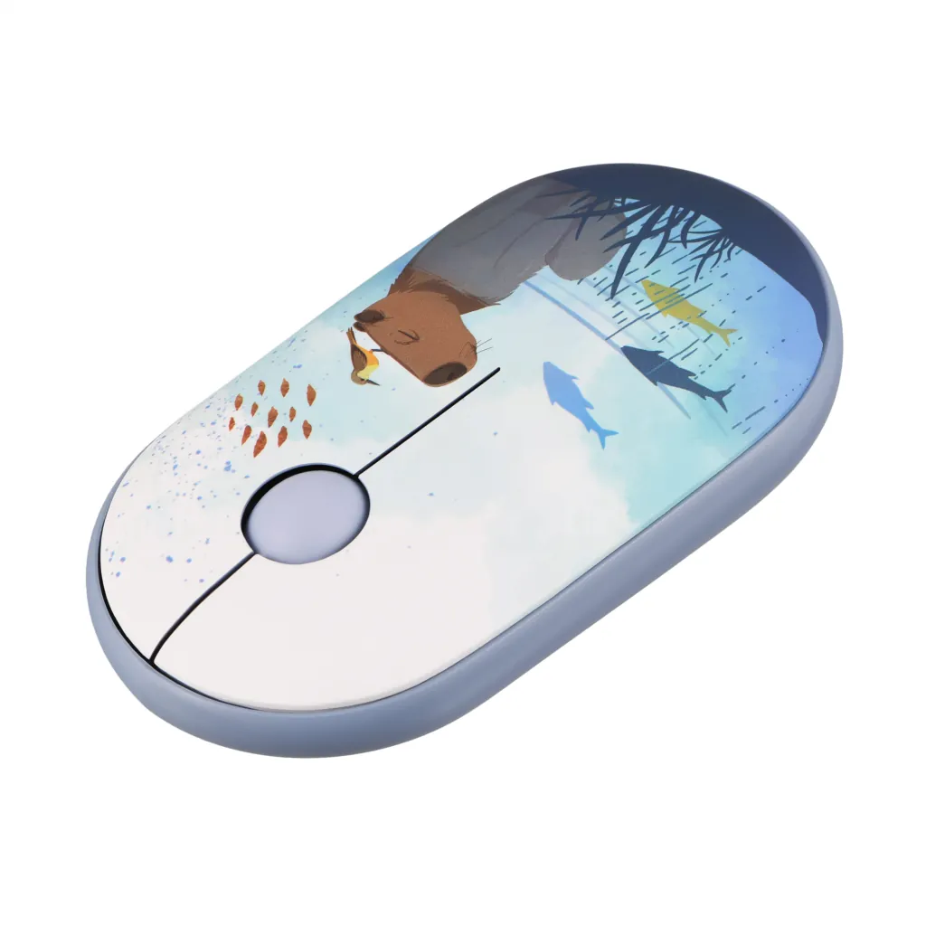 Мышь 2E MF300 CAPYBARA:SWIM Silent WL BT, синий