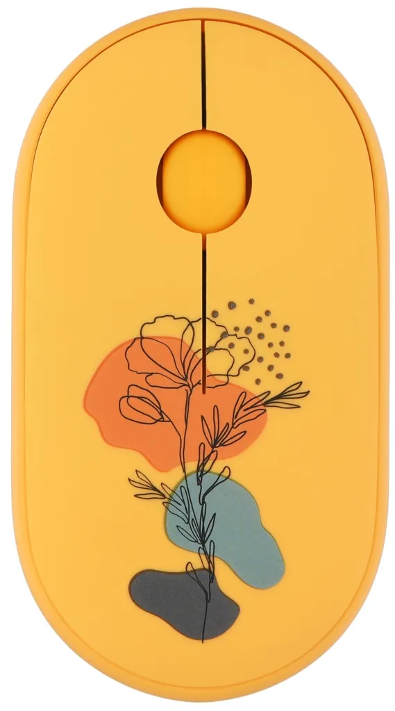 Мышь 2E MF300 FLORA:POPPY Silent WL BT, жёлтый