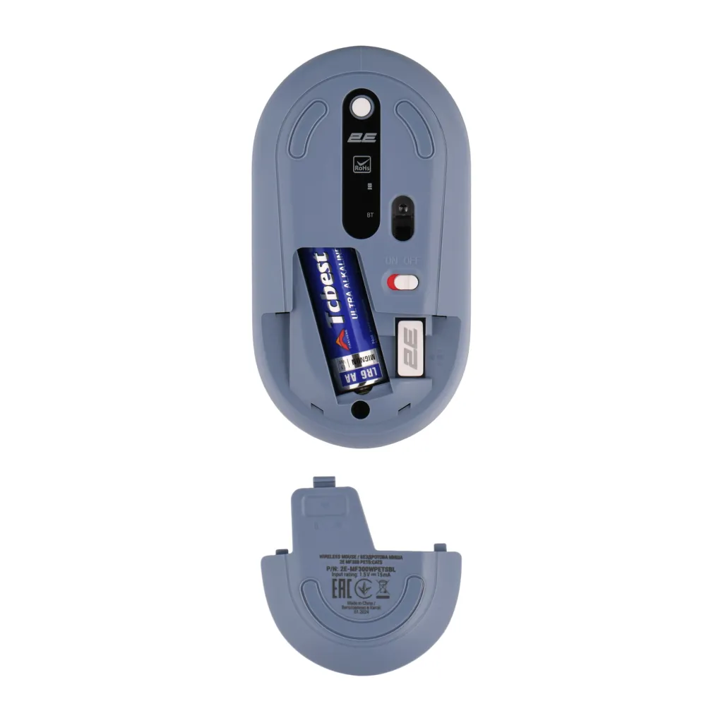 2E Mouse MF300 PETS:CATS Silent WL BT, Blue