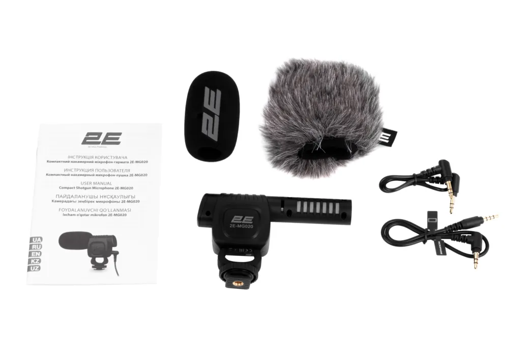 2Е MG020 Shoutgun Mic Pro, on/of, 3.5mm