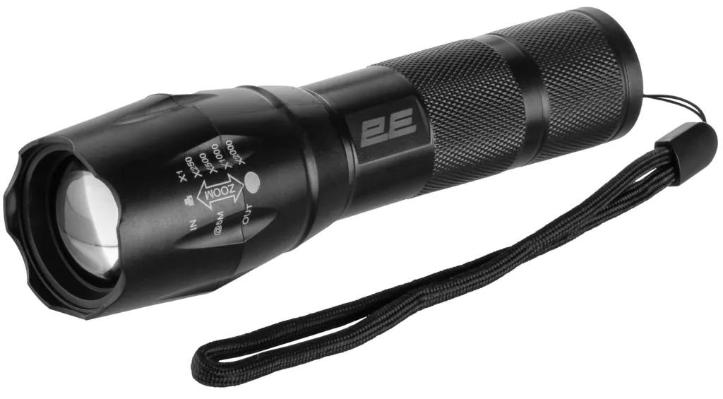 2E Hand lantern rechargeable FLBL1812BI Micro-USB 1200mAh 1200lm 10W 4 lighting modes Power Bank function IPX4 0.1kg
