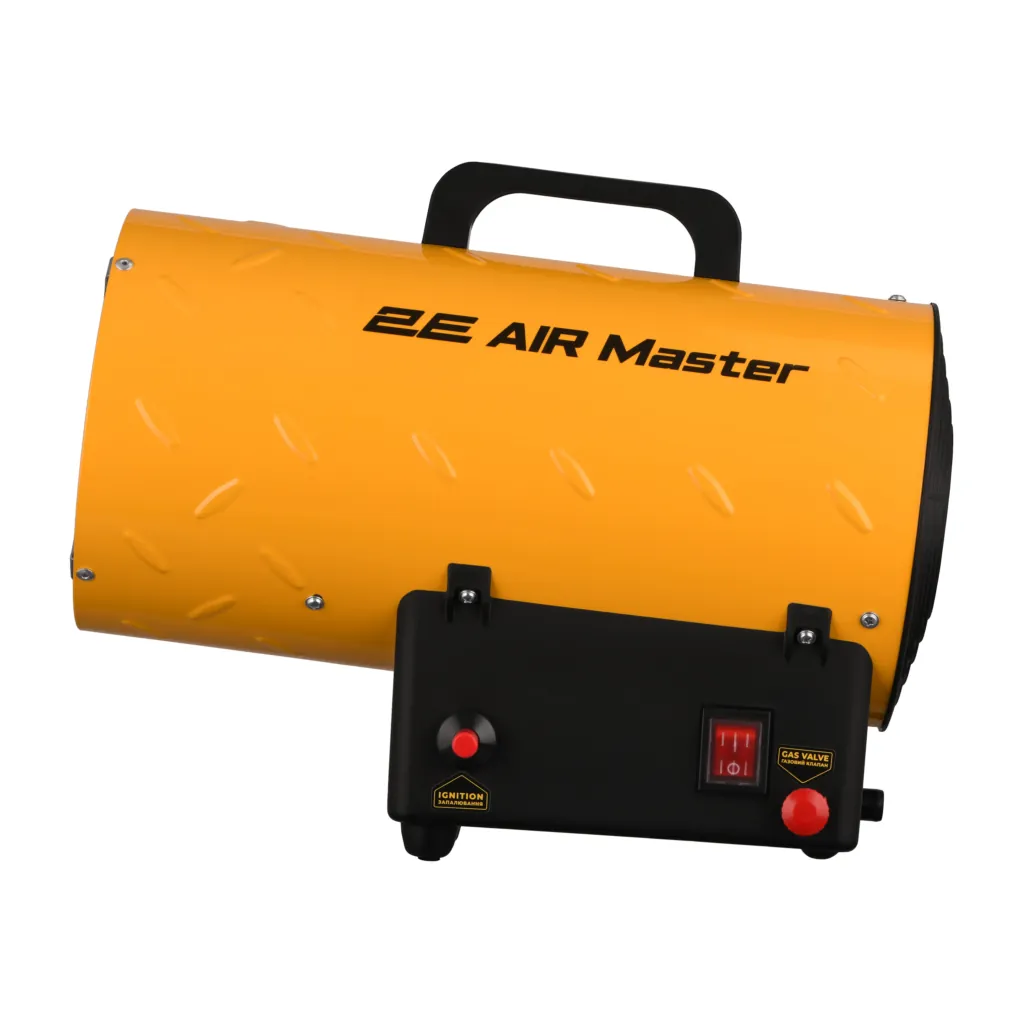 2E Fan Heater gas PowerHeat G15, 15kW, 150m sq, 420m cubic/h, IPX4, yellow