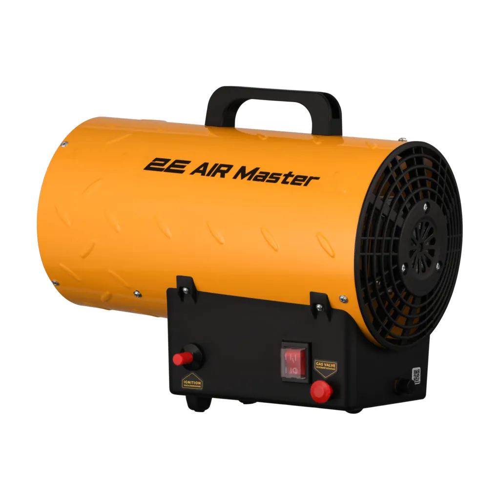 2E Fan Heater gas PowerHeat G15, 15kW, 150m sq, 420m cubic/h, IPX4, yellow