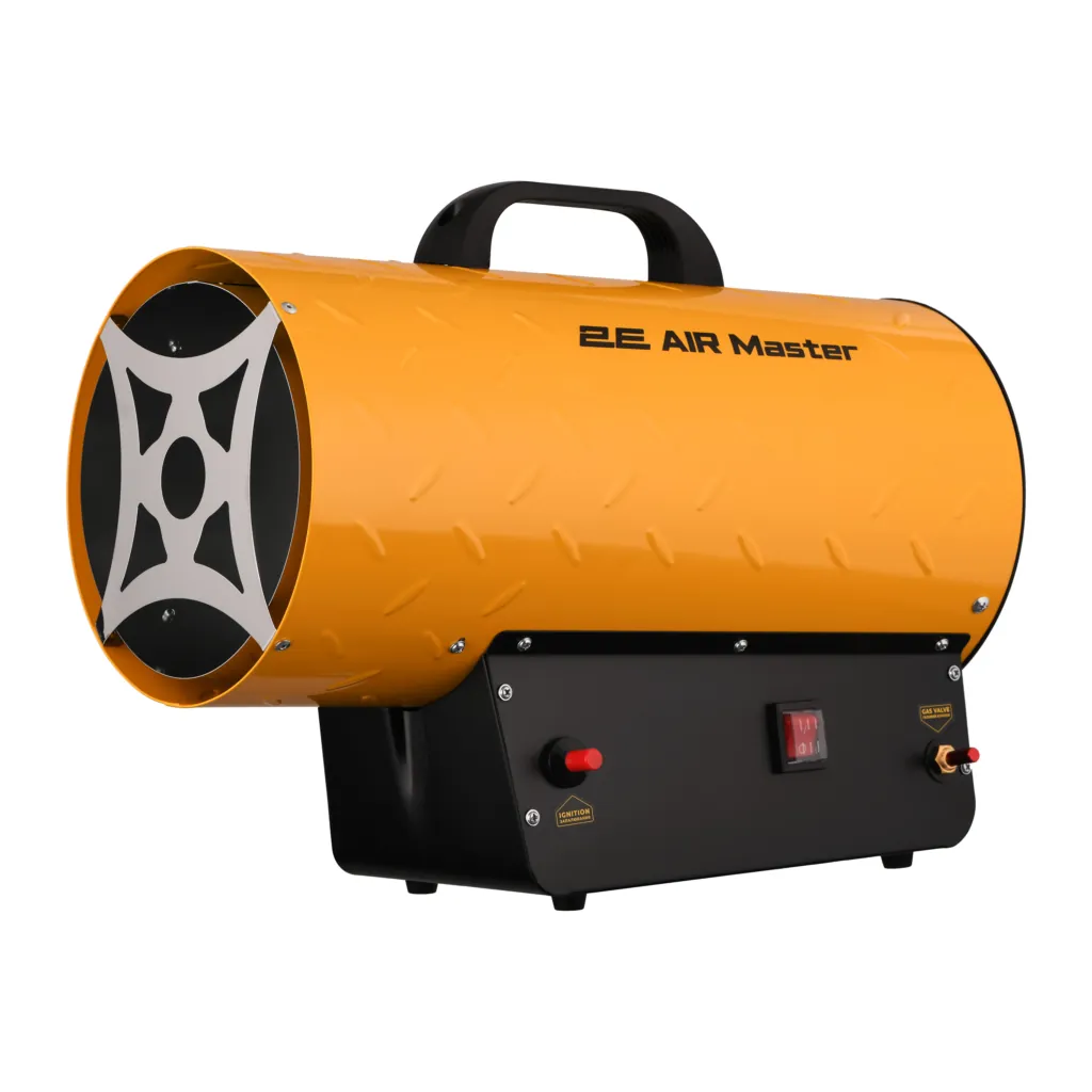 2E Fan Heater gas PowerHeat G30, 30kW, 300m sq, 750m cubic/h, IPX4, yellow
