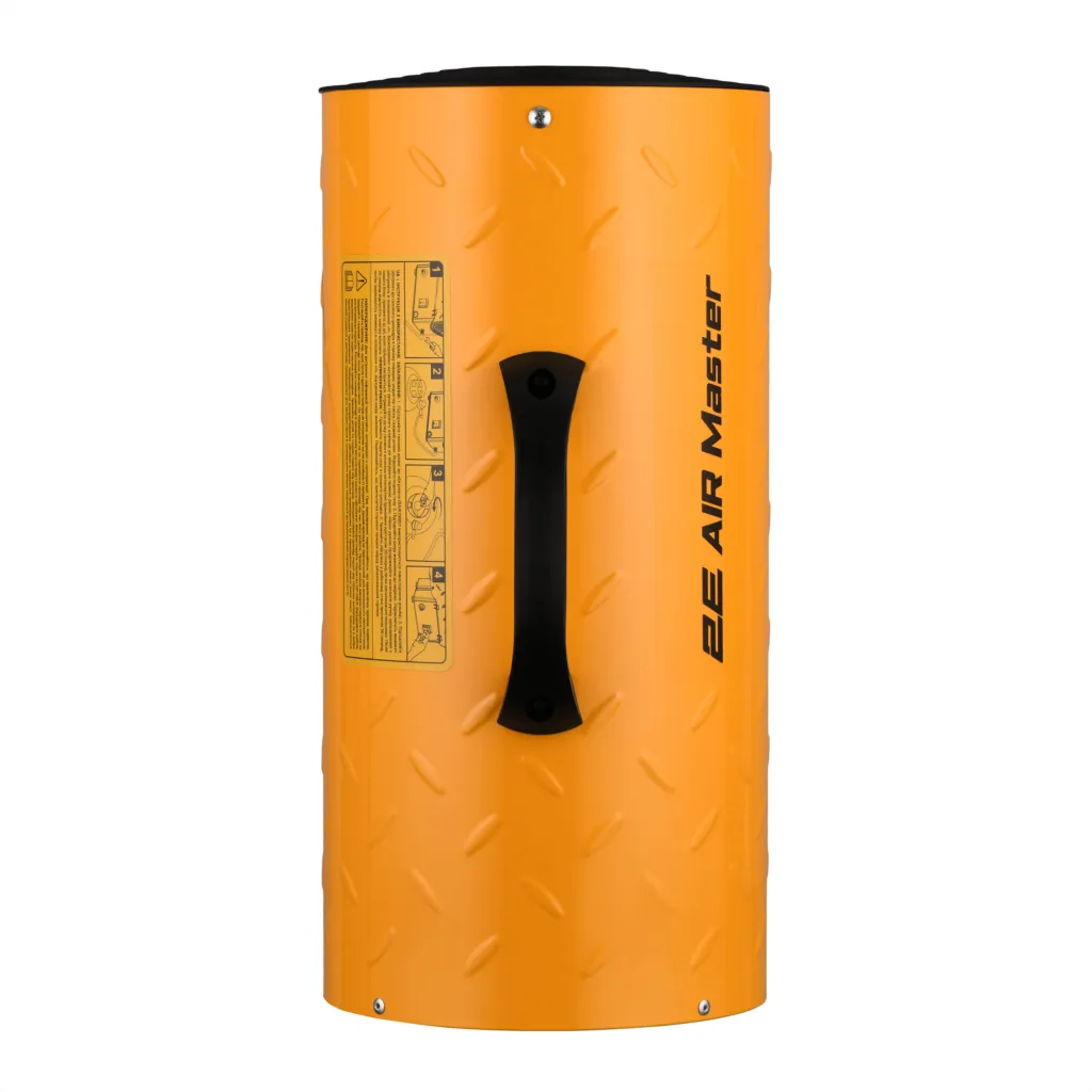 2E Fan Heater gas PowerHeat G30, 30kW, 300m sq, 750m cubic/h, IPX4, yellow