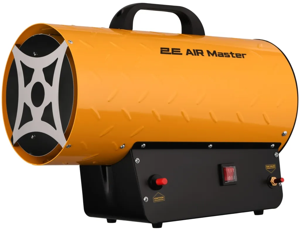 2E Fan Heater gas PowerHeat G30, 30kW, 300m sq, 750m cubic/h, IPX4, yellow