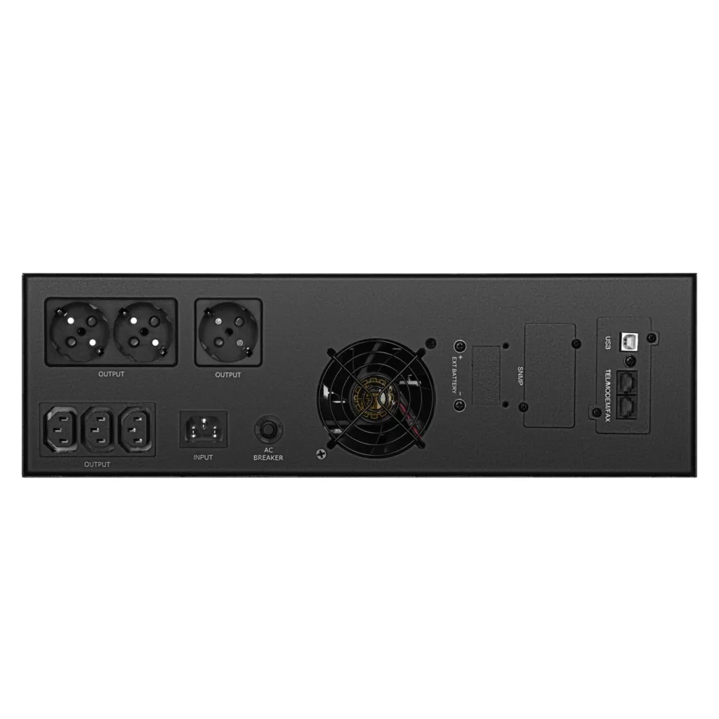ИБП 2E PS1500RT, 1500VA/1200W, RT3U, LCD, USB, 3xC13, 3xSchuko