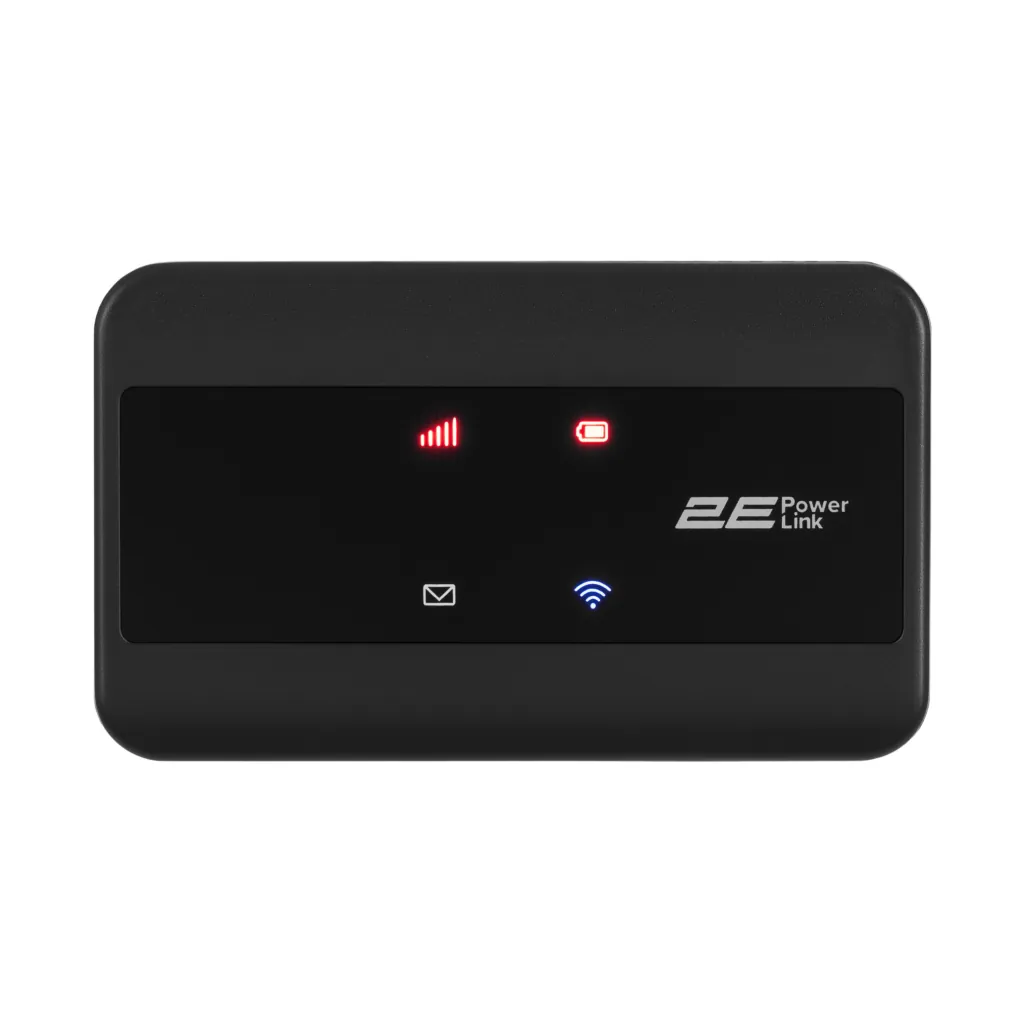 Мобільний маршрутизатор 2E PowerLink (MiFi-2) LTE, Wi-Fi4, 1xType-C, 1xCRC9, 2100мА•год чорний