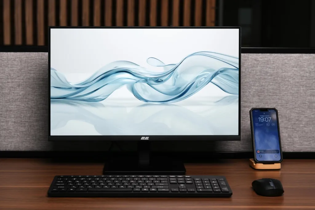 Монитор 2E 23.8″ E2424B D-Sub, HDMI, VA, 100Hz, FreeSync