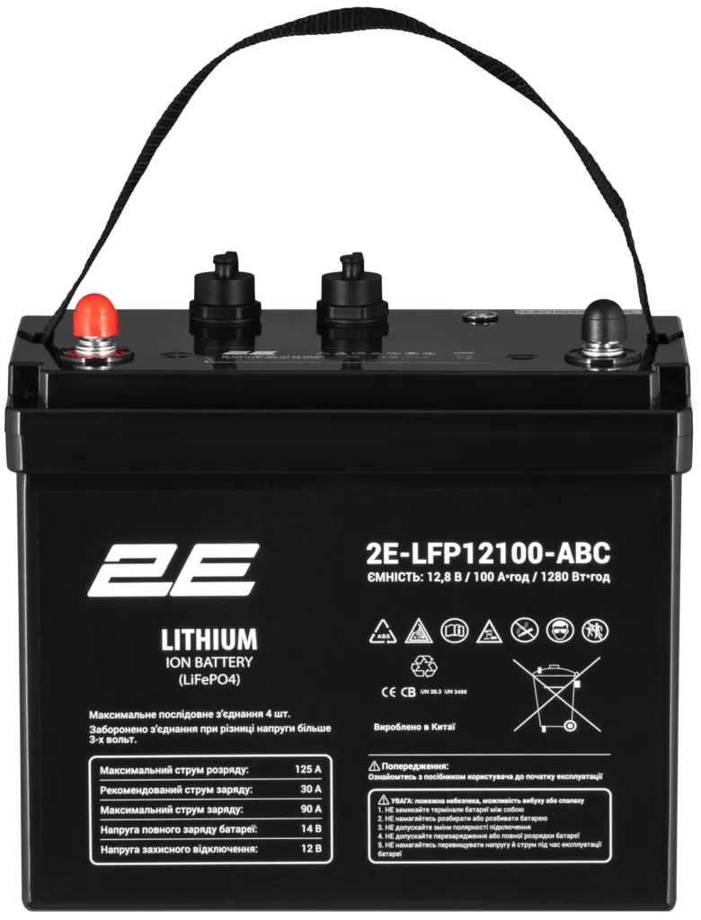 2E LFP12, 12В, 100А/h, ABC 4S