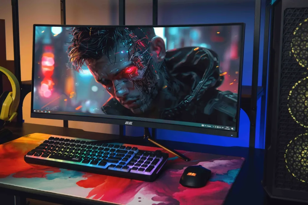 Монитор 2E GAMING 30″ G3024B 2xHDMI, DP, Audio, VA, 2560×1080, 21:9, 200Hz, 1ms, CURVED, FreeSync