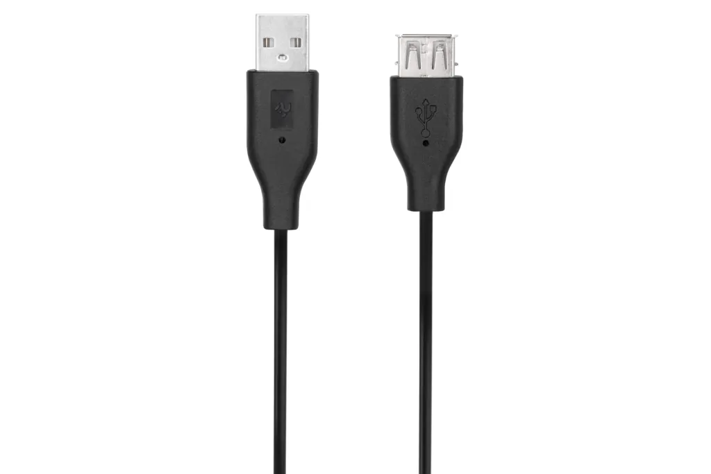 2E Сharge/Data сable USB-A > USB-AF, 3m, black