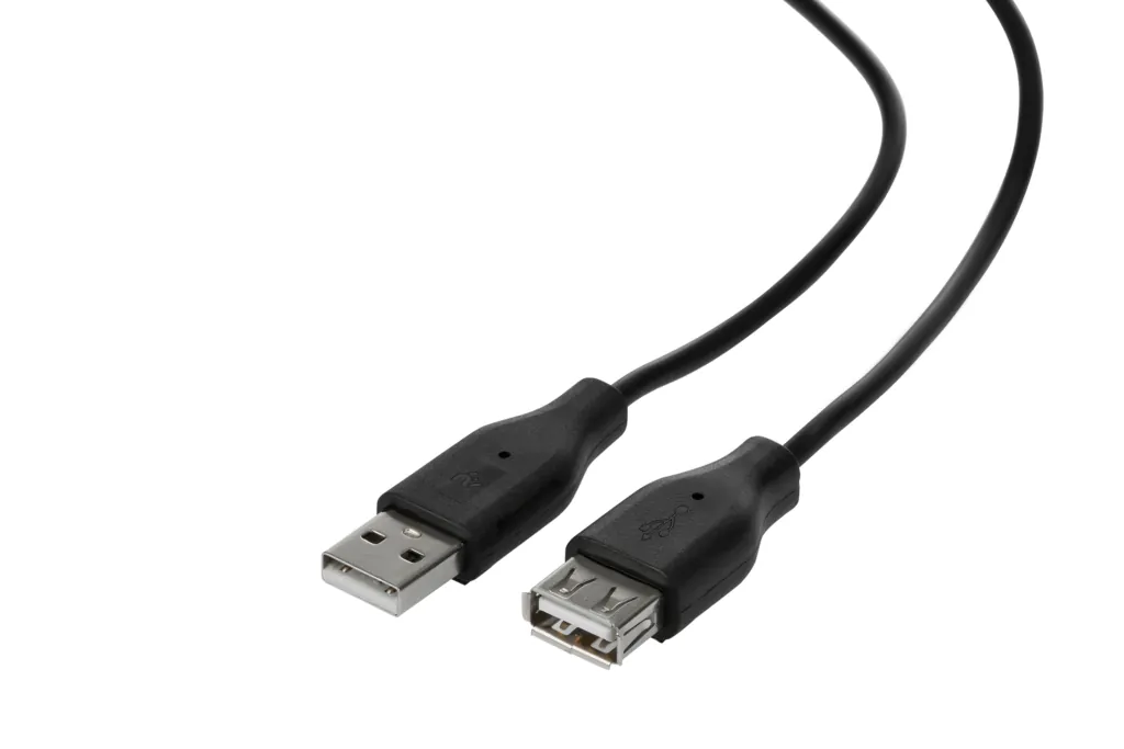 2E Сharge/Data сable USB-A > USB-AF, 3m, black