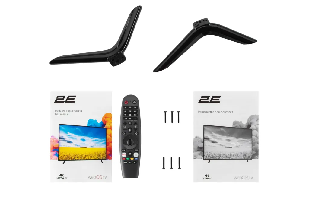 2E Телевизор 55″ LED 4K 50Hz Smart WebOS Black soundbar