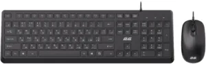 Комплект клавіатура та миша 2E MK405 USB-A, EN/UK/RU, чорний