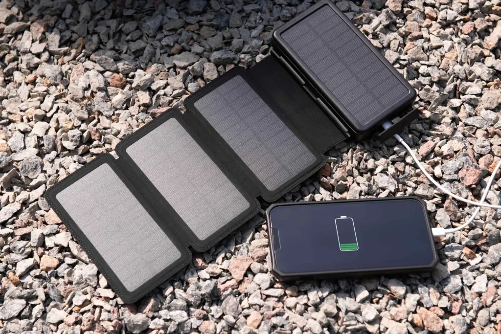 2E Power Bank Solar 20000mAh Black