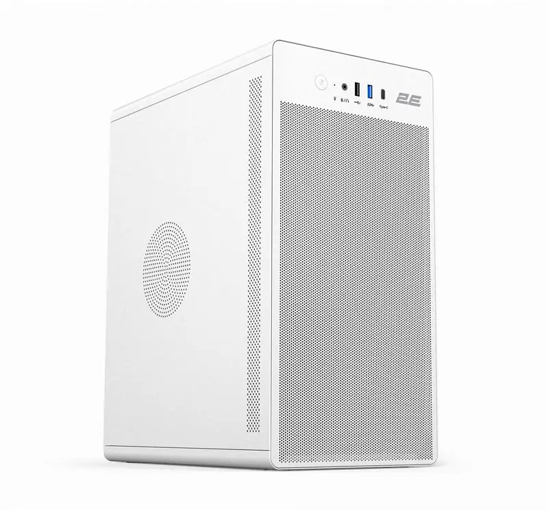 Корпус 2E Credo V285W без БЖ, 1xUSB3.0, 1х USB 2.0, 1xUSB Type-C, 1×120мм, VGA 300мм, mATX, білий