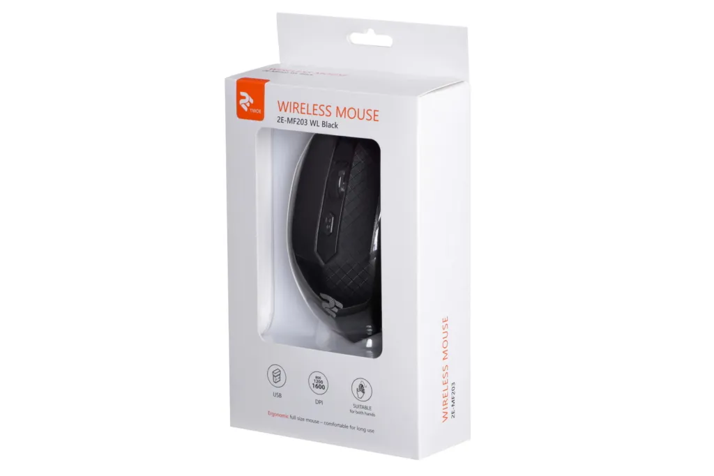 Миша 2E MF203 WL Black