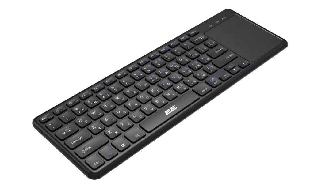 Клавіатура ножнична 2E KT100 78key, WL, EN/UK, чорний