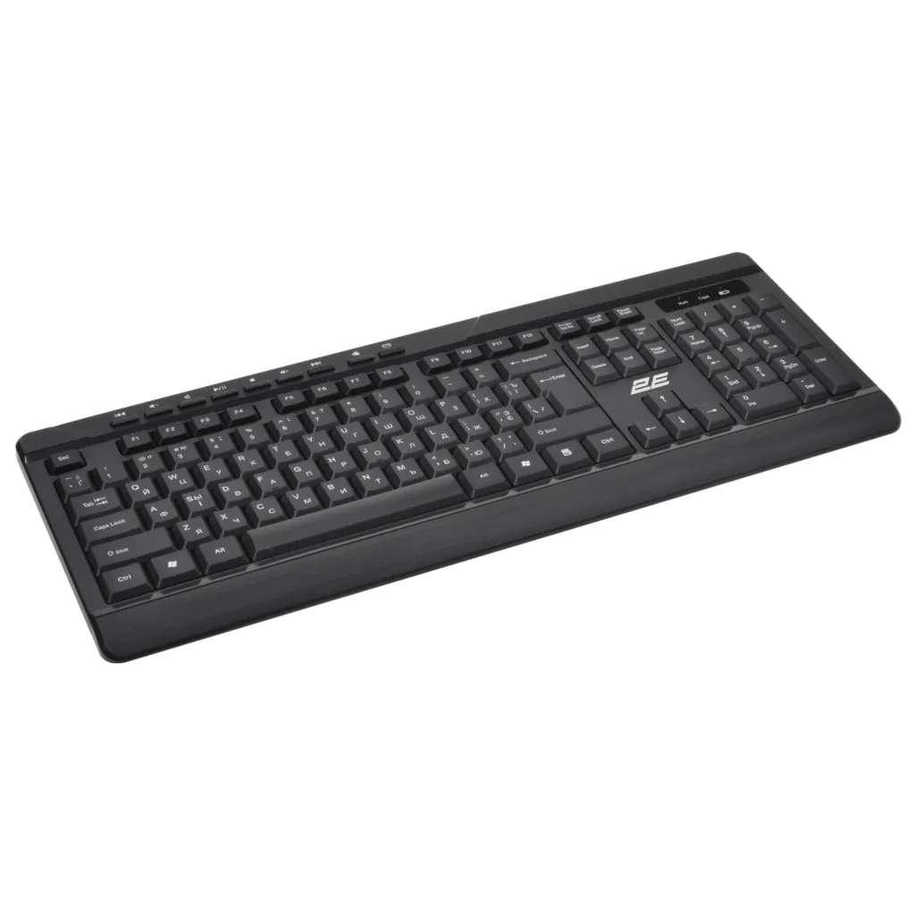 Комплект клавіатура та миша 2E MK410 WL, EN/UK/RU, чорний