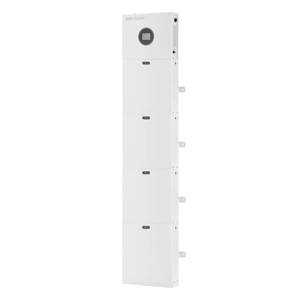 Система резервного живлення 2E PowerWall Vezha, 5000 Вт, 20.48 кВт/год, MPPT 5.5 кВт, WiFi, розширення ємності, паралельне підключення
