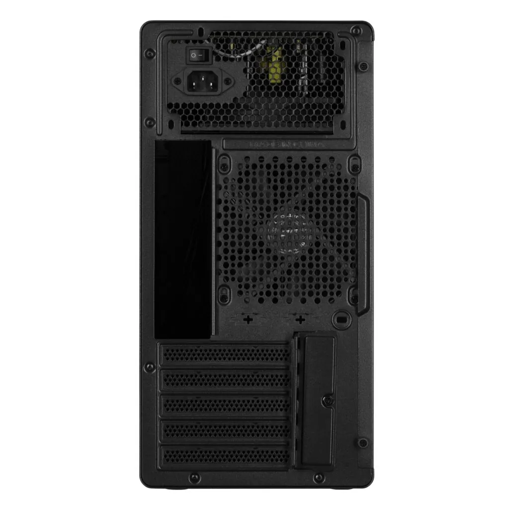 Корпус 2E Credo V285B-400 с БП 2E ATX400, 1xUSB3.0, 1х USB 2.0, 1xUSB Type-C, 1×120мм, VGA 300мм, mATX, чёрный