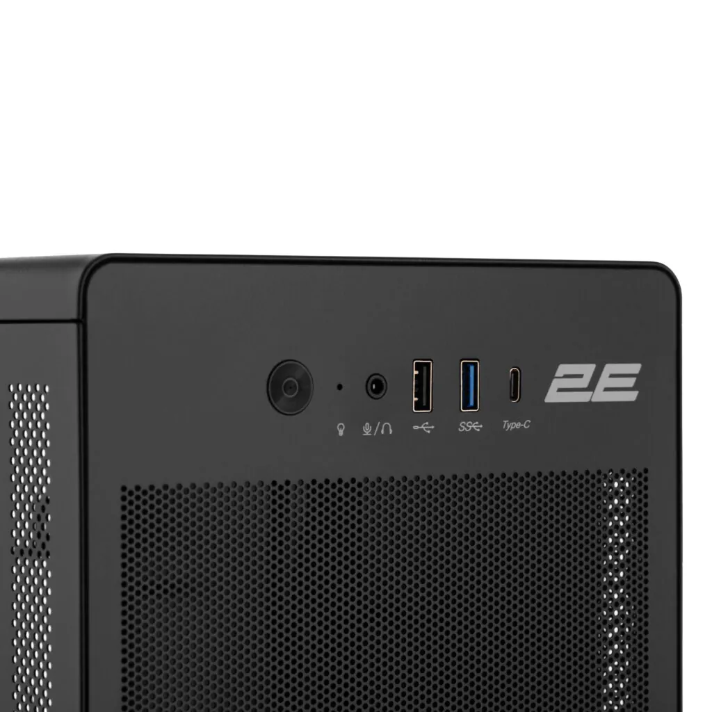 Корпус 2E Credo V285B-400 с БП 2E ATX400, 1xUSB3.0, 1х USB 2.0, 1xUSB Type-C, 1×120мм, VGA 300мм, mATX, чёрный