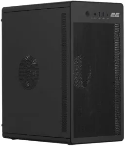 Корпус 2E Credo V285B-400 с БП 2E ATX400, 1xUSB3.0, 1х USB 2.0, 1xUSB Type-C, 1×120мм, VGA 300мм, mATX, чёрный